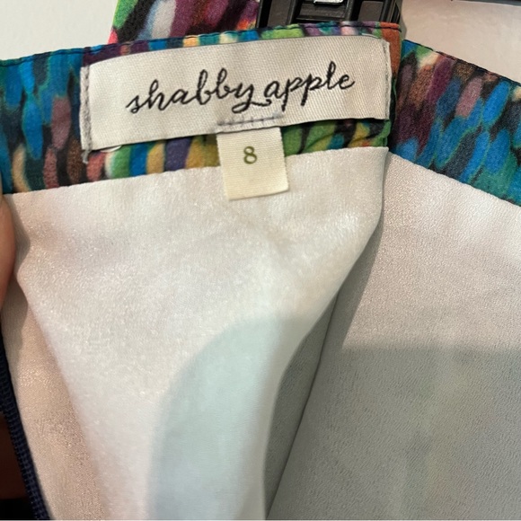 Shabby Apple Maxi Skirt Mosaic Print Chiffon Layered - Picture 11 of 13